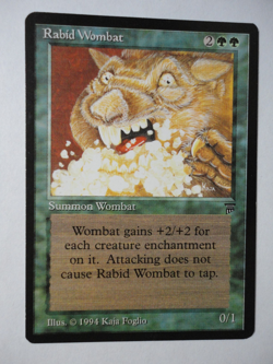 Rabid Wombat Legends NM Near Mint English MTG Magic the Gathering - Image 1
