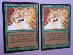 Magic the Gathering MTG Legends RABID WOMBAT X 2 MP & HP U 1994! - Image 2