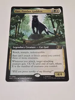 Bast, Panther Goddess (Extended Art) Commander: Marvel Super Heroes Regular - Image 1