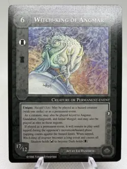 Witch-King Of Angmar Middle-Earth CCG MECCG THE WIZARDS LIMITED Black Border - Image 1