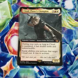 Cloud, Planet’s Champion Extended Art, MTG Single, FIN 0482 Mythic NM - Image 1