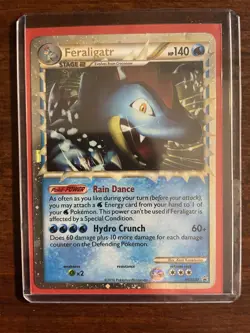Feraligatr Prime HGSS07 Holo Ultra Rare Pokemon Card Black Star Promo NM - Image 1