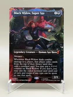 Black Widow, Super Spy (Borderless) (Foil) - Marvel Super Heroes (MSH) - Image 1