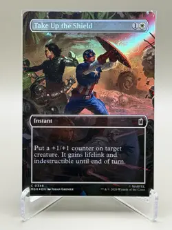 Take Up the Shield (Borderless) - Marvel Super Heroes (MSH) Foil - Image 1