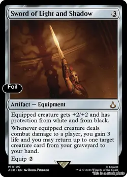 MTG Sword of Light and Shadow [ACR - 100] LP Foil - Image 1