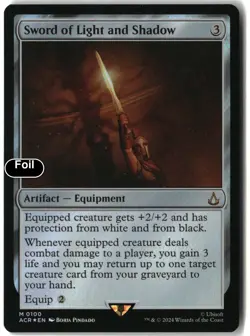 MTG Sword of Light and Shadow [ACR - 100] LP Foil - Image 2