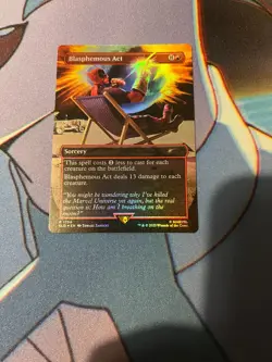 MTG Blasphemous Act Secret Lair Foil - Image 1