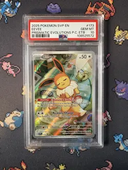 Pokemon Card Eevee SVP 173 ETB Promo Pokemon Center Stamped - PSA 10 GEM MINT - Image 1