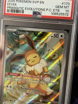 Pokemon Card Eevee SVP 173 ETB Promo Pokemon Center Stamped - PSA 10 GEM MINT - Image 2