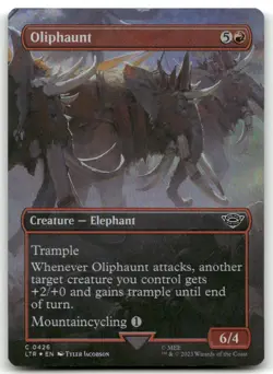 Oliphaunt (Borderless) #426 (Foil) (NM) Lord of the Rings LTR Magic MTG - Image 1