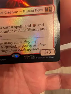 MTG The Vision and Scarlet Witch Foil Alt Art Marvel EN 0707 Mythic 2025 - Image 3