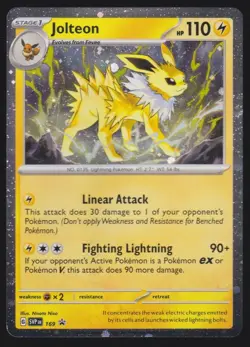 Jolteon SVP 169 Cosmos Holo Black Star Promos Pokemon Trading Card TCG - Image 1