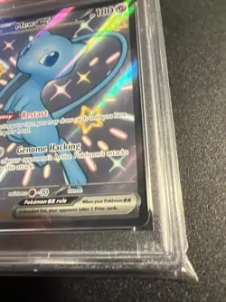 Pokemon Mew EX TCG Paldean Fates Holo Shiny Ultra Rare Card 216/091 PSA 9 Mint - Image 3