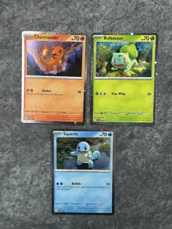 Bulbasaur Charmander Squirtle Pokemon Cards Cosmos Promo Set 046 047 048 MINT - Image 1