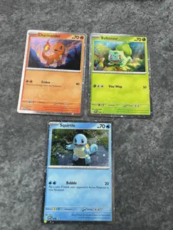 Bulbasaur Charmander Squirtle Pokemon Cards Cosmos Promo Set 046 047 048 MINT - Image 2