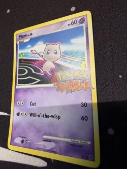 LP | Mew Pokemon Rumble Promo Card 10/16 Regular English 2009 Basic Psychic - Image 5
