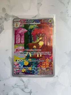 Pokemon TCG Sawsbuck Temporal Forces Illustration Card 166/162 - Image 1