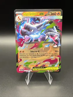 Mega Charizard X ex 013/094 Phantasmal Flames Ultra Rare Holo Pokemon Card NM - Image 1