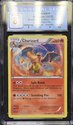 CGC 8 Charizard Cosmos Holo 20/149 Boundaries Crossed 2012 Pokemon Card - Image 1