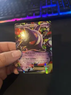 Pokemon Gengar EX Holo Rare Trading Card XY Phantom Forces 34/119 - Image 1