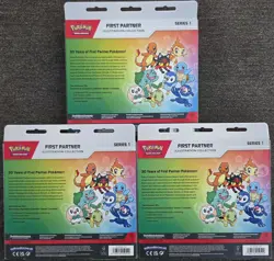 Pokemon TCG First Partner Pack Series 1 Illustration Collection Lot of 3 Boxes - Image 2