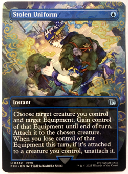 MTG Stolen Uniform (Borderless) Final Fantasy FF6 332 NM - Image 1