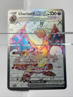 Pokemon TCG Charizard EX SVP056 Black Star Holo Promo Card NM/M Condition - Image 1