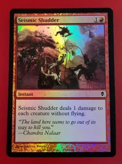 1x Seismic Shudder | FOIL | Zendikar | MTG Magic Cards - Image 1