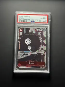 2023 ONE PIECE PREMIUM CARD COLLECTION 25TH EDITION #022 BROOK PSA 10 - Image 1