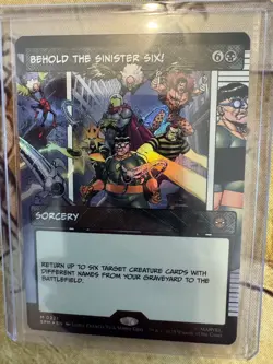 Behold the Sinister Six! - FOIL - Borderless MTG Marvel's Spider-Man M/NM - 0221 - Image 1