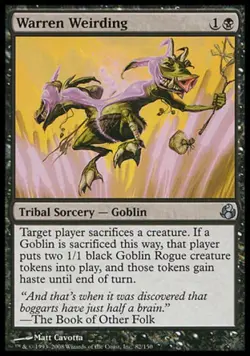 Warren Weirding -Foil Medium Play MTG Morningtide - Image 1