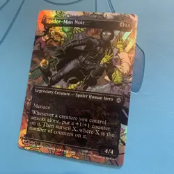 MTG Marvel Spider-Man - Spider-Man Noir - SPM U0204 Full Art Foil - Mint - Image 2