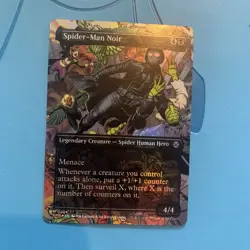 MTG Marvel Spider-Man - Spider-Man Noir - SPM U0204 Full Art Foil - Mint - Image 3