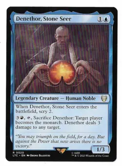 MTG Denethor, Stone Seer Lord of the Rings Commander (LTC) Rare #0020 Unplayed - Image 1