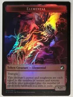 *foil HUMAN / ELEMENTAL 001 / 007 Innistrad Midnight Hunt MTG Magic NM - Image 1