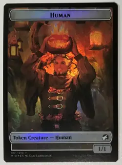 *foil HUMAN / ELEMENTAL 001 / 007 Innistrad Midnight Hunt MTG Magic NM - Image 2