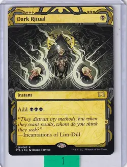 Dark Ritual (#26) ETCHED FOIL * Strixhaven Mystical Archive MTG - Image 1