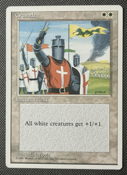 1 BANNED MTG Magic The Gathering Cruzade | Fourth Edition 4ED LP - Image 1