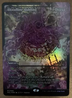 Foil* Bloodline Bidding (Showcase) - Lorwyn Eclipsed - NM MTG - Image 1