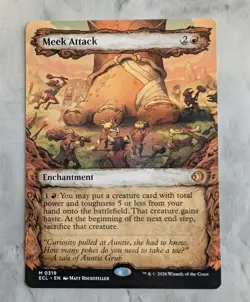 Meek Attack (Showcase) | MTG ECL | Mythic Red Enchantment Haste Commander | NM - Image 1