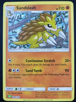 Sandslash 009/034 Holo CLV - Classic Pokemon Card #4BV - Image 1