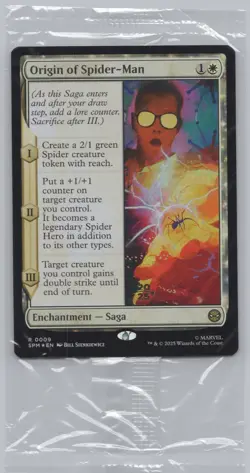 MTG Bling - Sealed Pre-Release Foil - Origin of Spider-Man (SPM) - A540 - Image 1