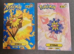 STARYU X STARMIE LOT - POKEMON KANTO CARDS TOP POKEDEX CCG FOIL - Image 1