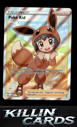 Poke Kid (Full Art) 070/072 Pokemon Ultra Rare Shining Fates Card NM - Image 1