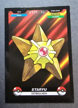 STARYU X STARMIE LOT - POKEMON KANTO CREALASER RARE TCG CARDS - Image 2