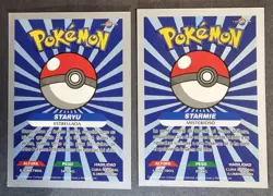 STARYU X STARMIE LOT - POKEMON KANTO CREALASER RARE TCG CARDS - Image 4