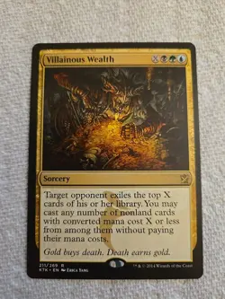 Villainous Wealth MTG Magic: The Gathering Khans of Tarkir NM - Image 1