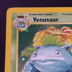 Venusaur 18/130 Pokemon TCG Base Set 2 Holo Foil Rare Card Near Mint NM - Image 2