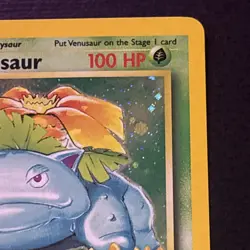 Venusaur 18/130 Pokemon TCG Base Set 2 Holo Foil Rare Card Near Mint NM - Image 3