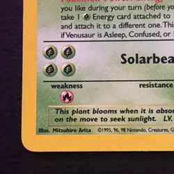 Venusaur 18/130 Pokemon TCG Base Set 2 Holo Foil Rare Card Near Mint NM - Image 5